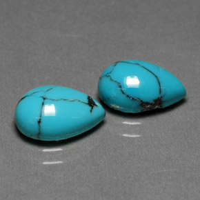 Achetez naturel ct Bleu Turquoise gems, En forme de poire, En provenance Afghanistan chez GemSelect. En stock, livraison internationale!