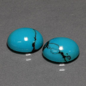 Achetez naturel ct Bleu Turquoise gems, Coupe ovale, En provenance Afghanistan chez GemSelect. En stock, livraison internationale!