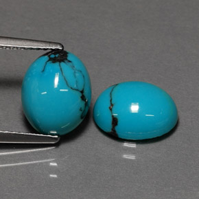 Achetez naturel ct Bleu Turquoise gems, Coupe ovale, En provenance Afghanistan chez GemSelect. En stock, livraison internationale!