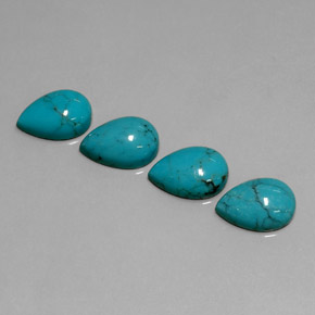 Achetez naturel ct bleue turquoise gems, en forme de poire, en provenance afghanistan chez gemselect. en stock, livraison internationale!