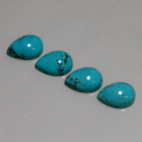 Achetez naturel ct Bleu Turquoise gems, En forme de poire, En provenance Afghanistan chez GemSelect. En stock, livraison internationale!