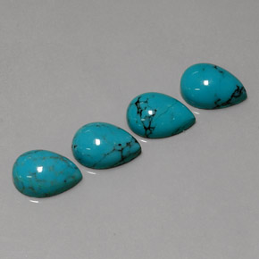 Achetez naturel ct Bleu Turquoise gems, En forme de poire, En provenance Afghanistan chez GemSelect. En stock, livraison internationale!