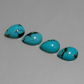 Achetez naturel ct bleue turquoise gems, en forme de poire, en provenance afghanistan chez gemselect. en stock, livraison internationale!