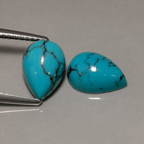 Achetez naturel ct bleue turquoise gems, en forme de poire, en provenance afghanistan chez gemselect. en stock, livraison internationale!