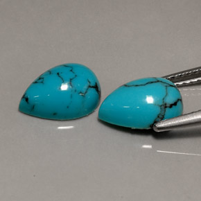 Achetez naturel ct bleue turquoise gems, en forme de poire, en provenance afghanistan chez gemselect. en stock, livraison internationale!