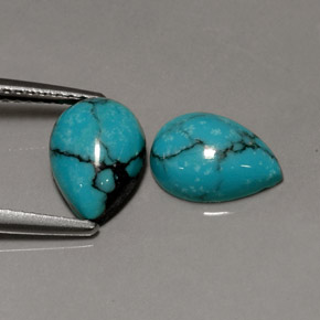 Achetez naturel ct bleu turquoise gems, en forme de poire, en provenance afghanistan chez gemselect. en stock, livraison internationale!