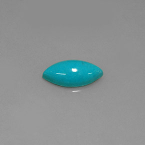Turquoise bleue naturelle marquise, 0,76 ct, opaque