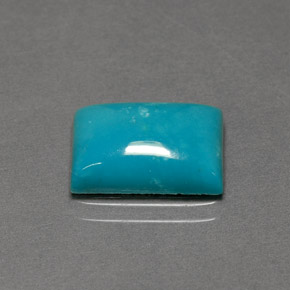 Turquoise Bleu naturelle Baquette, 3.12 ct, Opaque
