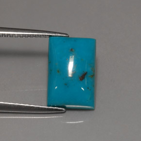 Turquoise Bleu naturelle Baquette, 3.35 ct, Opaque
