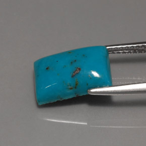 Turquoise Bleu naturelle Baquette, 3.35 ct, Opaque