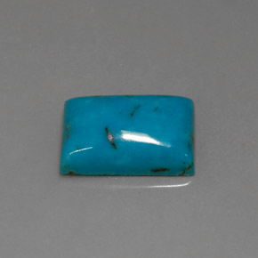 Turquoise Bleu naturelle Baquette, 3.39 ct, Opaque