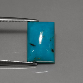 Turquoise Bleu naturelle Baquette, 3.39 ct, Opaque