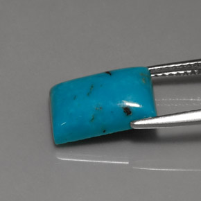 Turquoise Bleu naturelle Baquette, 3.39 ct, Opaque
