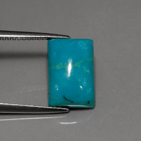 Turquoise Bleu naturelle Baquette, 3.03 ct, Opaque