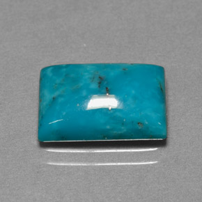 Turquoise bleu naturelle baguette, 3,28 ct, opaque