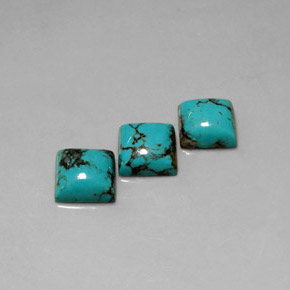 Achetez naturel ct Bleu Turquoise gems, Carré, En provenance Afghanistan chez GemSelect. En stock, livraison internationale!