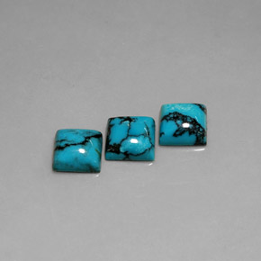 Achetez naturel ct bleue turquoise gems, carré, en provenance afghanistan chez gemselect. en stock, livraison internationale!