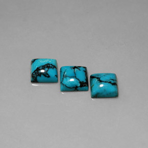 Achetez naturel ct bleue turquoise gems, carré, en provenance afghanistan chez gemselect. en stock, livraison internationale!