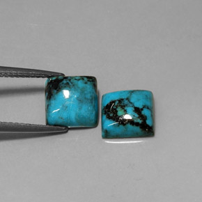 Achetez naturel ct bleue turquoise gems, carré, en provenance afghanistan chez gemselect. en stock, livraison internationale!