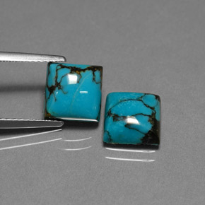 Achetez naturel ct bleue turquoise gems, carré, en provenance afghanistan chez gemselect. en stock, livraison internationale!