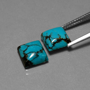 Achetez naturel ct bleue turquoise gems, carré, en provenance afghanistan chez gemselect. en stock, livraison internationale!