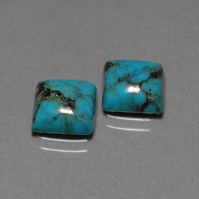 Achetez naturel ct Bleu Turquoise gems, Carré, En provenance Afghanistan chez GemSelect. En stock, livraison internationale!