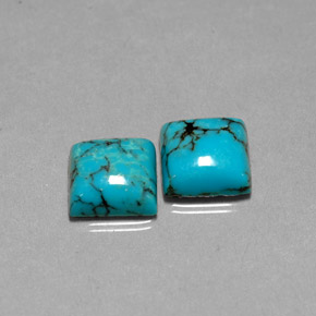 Achetez naturel ct bleue turquoise gems, carré, en provenance afghanistan chez gemselect. en stock, livraison internationale!