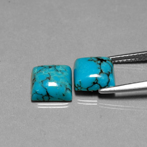 Achetez naturel ct bleue turquoise gems, carré, en provenance afghanistan chez gemselect. en stock, livraison internationale!