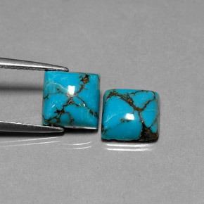 Achetez naturel ct bleue turquoise gems, carré, en provenance afghanistan chez gemselect. en stock, livraison internationale!