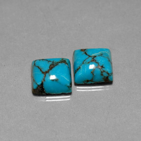 Achetez naturel ct bleue turquoise gems, carré, en provenance afghanistan chez gemselect. en stock, livraison internationale!
