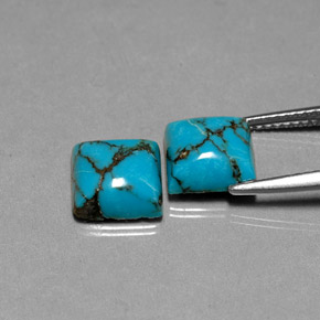 Achetez naturel ct bleue turquoise gems, carré, en provenance afghanistan chez gemselect. en stock, livraison internationale!