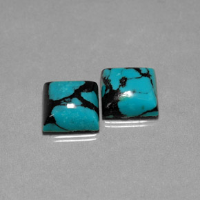 Achetez naturel ct bleue turquoise gems, carré, en provenance afghanistan chez gemselect. en stock, livraison internationale!