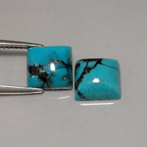 Achetez naturel ct Bleu Turquoise gems, Carré, En provenance Afghanistan chez GemSelect. En stock, livraison internationale!