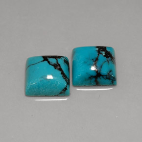 Achetez naturel ct Bleu Turquoise gems, Carré, En provenance Afghanistan chez GemSelect. En stock, livraison internationale!
