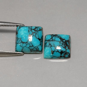 Achetez naturel ct bleue turquoise gems, carré, en provenance afghanistan chez gemselect. en stock, livraison internationale!