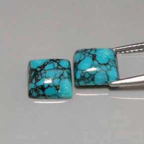 Achetez naturel ct bleue turquoise gems, carré, en provenance afghanistan chez gemselect. en stock, livraison internationale!