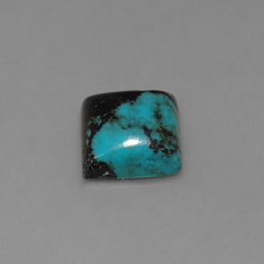 Turquoise Bleu naturelle Carré, 1.59 ct, Opaque