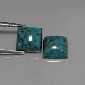 Achetez naturel ct bleue turquoise gems, carré, en provenance afghanistan chez gemselect. en stock, livraison internationale!