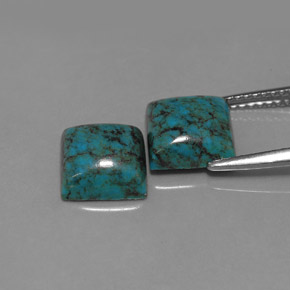 Achetez naturel ct bleue turquoise gems, carré, en provenance afghanistan chez gemselect. en stock, livraison internationale!