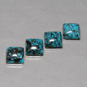 Achetez naturel ct Bleu Turquoise gems, Carré, En provenance Afghanistan chez GemSelect. En stock, livraison internationale!
