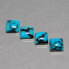 Achetez naturel ct bleue turquoise gems, carré, en provenance afghanistan chez gemselect. en stock, livraison internationale!
