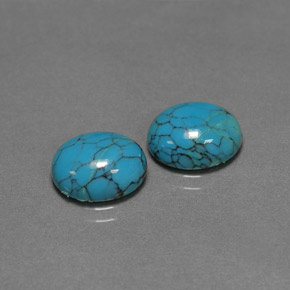 Achetez naturel ct Bleu Turquoise gems, Coupe ovale, En provenance Afghanistan chez GemSelect. En stock, livraison internationale!