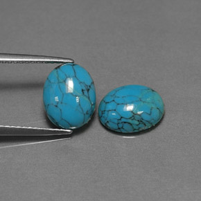 Achetez naturel ct Bleu Turquoise gems, Coupe ovale, En provenance Afghanistan chez GemSelect. En stock, livraison internationale!