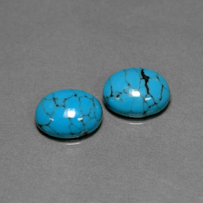 Achetez naturel ct Bleu Turquoise gems, Coupe ovale, En provenance Afghanistan chez GemSelect. En stock, livraison internationale!