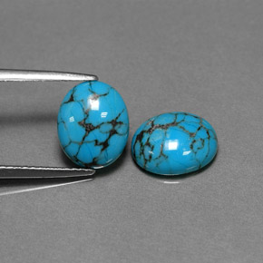 Achetez naturel ct bleue turquoise gems, coupe ovale, en provenance afghanistan chez gemselect. en stock, livraison internationale!