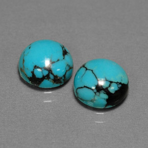Achetez naturel ct bleue turquoise gems, coupe roude, en provenance afghanistan chez gemselect. en stock, livraison internationale!