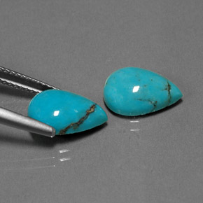 Achetez naturel ct vert turquoise gems, en forme de poire, en provenance afghanistan chez gemselect. en stock, livraison internationale!