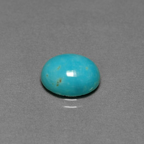 Turquoise Bleu vert naturelle Coupe ovale, 2.03 ct, Opaque