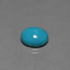 Turquoise vert naturelle coupe ovale, 2,20 ct, opaque