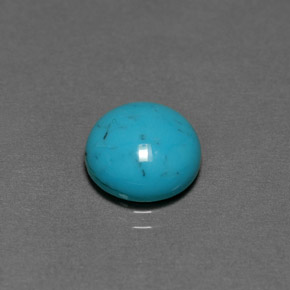 Turquoise vert naturelle coupe roude, 2,33 ct, opaque